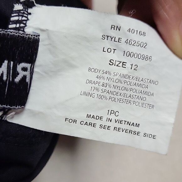 Trimshaper Black Averi Allover Control One-Piece Swimsuit Size 12 - Picture 12 of 12